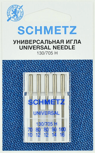 Иглы Schmetz универсальные (70x1, 80x2, 90x1, 100х1), 5 шт в Находке