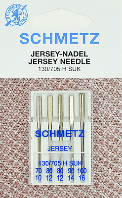 Иглы Schmetz джерси 130/705 H SUK (70x1, 80x2, 90x1, 100x1) 5 шт в Находке